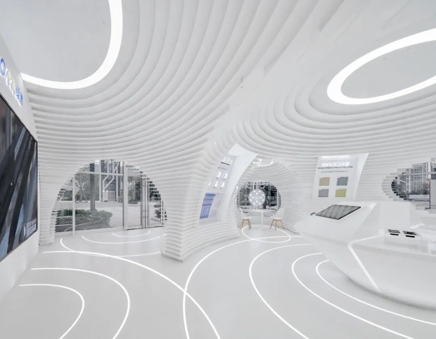 企業(yè)展廳設計方案中常用的主題風格-蘇州好奇數字科技