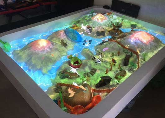 互動沙池、互動沙桌、魔法沙桌、互動投影沙桌在兒童科技館場所中的應(yīng)用場景