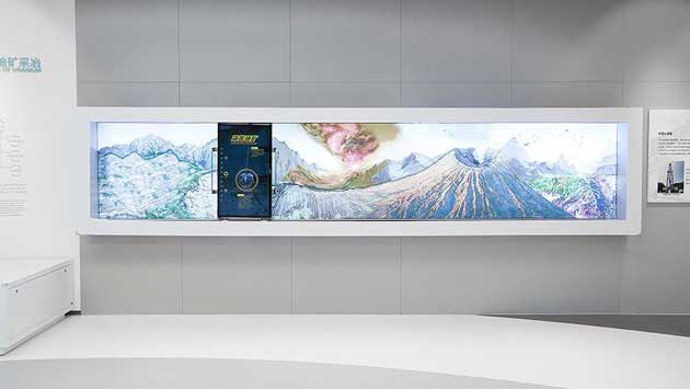 互動(dòng)滑軌屏，滑軌電視，移動(dòng)滑軌屏，滑軌電子櫥窗，滑軌透視導(dǎo)覽機(jī)