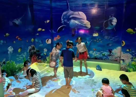 　互動沙池、互動沙桌、魔法沙桌、互動投影沙桌在兒童樂園場所中的應(yīng)用場景