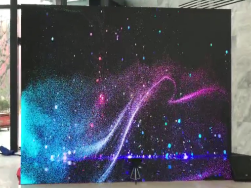 LED大屏體感粒子互動-kinect體感互動-好奇數(shù)字科技